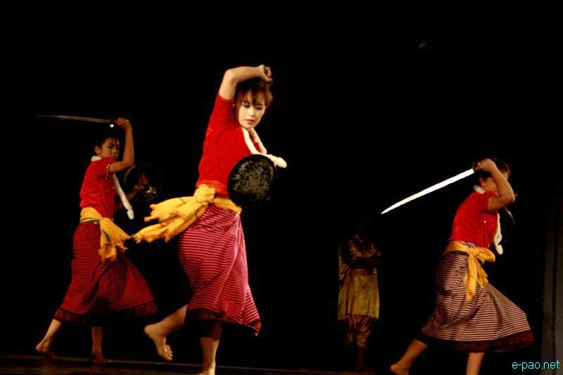 Thang-Ta , Manipur's martial arts - presentation by JN Dance Academy Students in April 2012