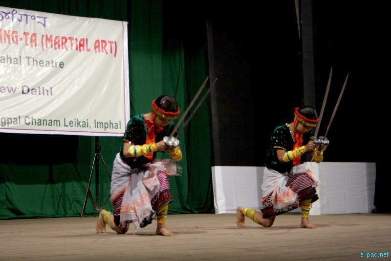Young Artists performing Thang-Ta at the 2nd North East Festival of Thang-Ta  in March 29 2012