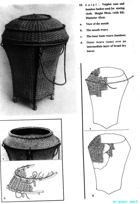 Storage Basket :: Cane and Bamboo Crafts of Manipur :: 2011