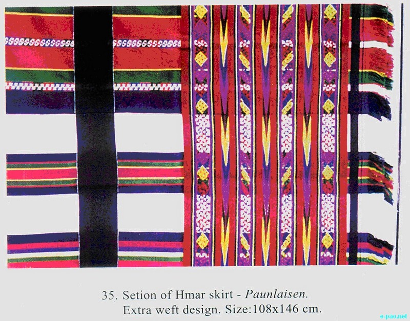 Hmar Skirt - Puanlaisen - Tribal hand woven fabrics of Manipur :: 2012