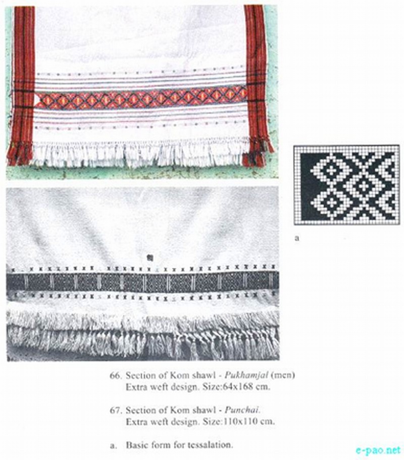 Pukhamjal and Punchal - Kom Shawl - Tribal hand woven fabrics of Manipur :: 2012
