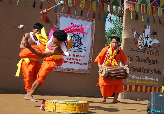 Dhol & Pung cholom @ National Crafts Mela - Chandigarh :: October End 2009