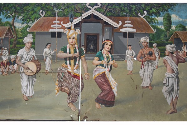 Khamba-Thoibi Jagoi  - An RKCS Painting at Ibudhou Thangjing , Moirang, Manipur