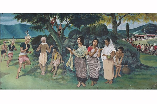 RKCS Painting at <I>Ibudhou Thangjing</I>, Moirang, Manipur