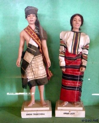 A Hmar couple - Ethnic Doll at Mutua Museum's Cultural Heritage Complex in 2008