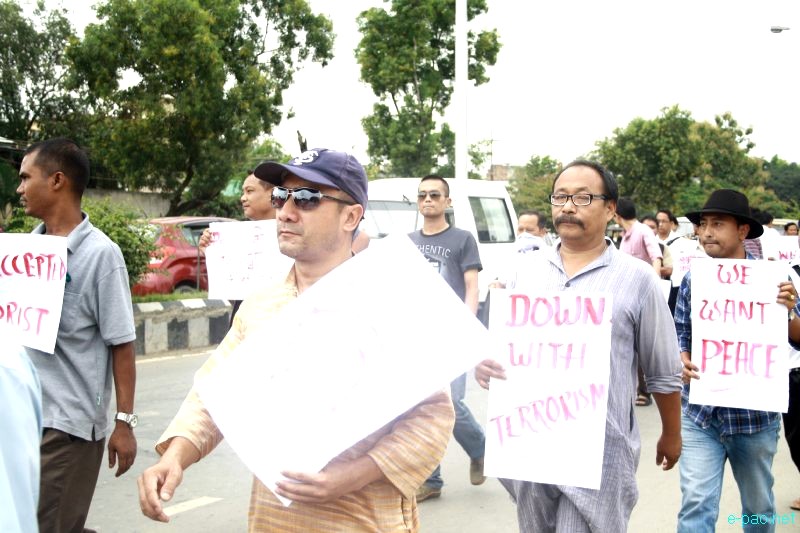 All Manipur Working Journalists Union (AMWJU) protest rally at Imphal - Part 1 :: 12th August 2012