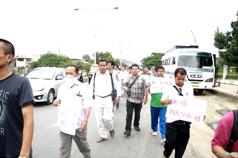 All Manipur Working Journalists Union (AMWJU) protest rally at Imphal - Part 1 :: 12th August 2012