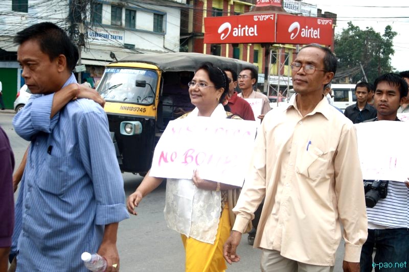 All Manipur Working Journalists Union (AMWJU) protest rally at Imphal - Part 1 :: 12th August 2012