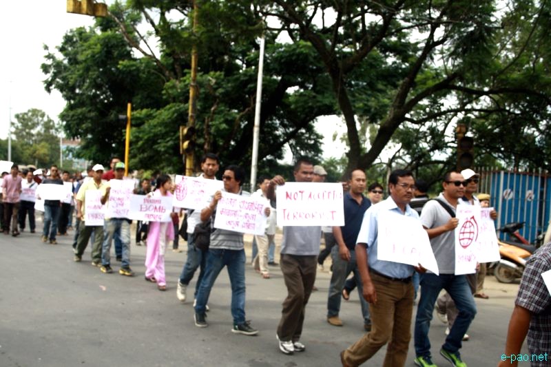 All Manipur Working Journalists Union (AMWJU) protest rally at Imphal - Part 1 :: 12th August 2012
