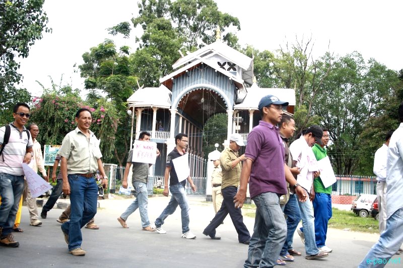 All Manipur Working Journalists Union (AMWJU) protest rally at Imphal - Part 1 :: 12th August 2012