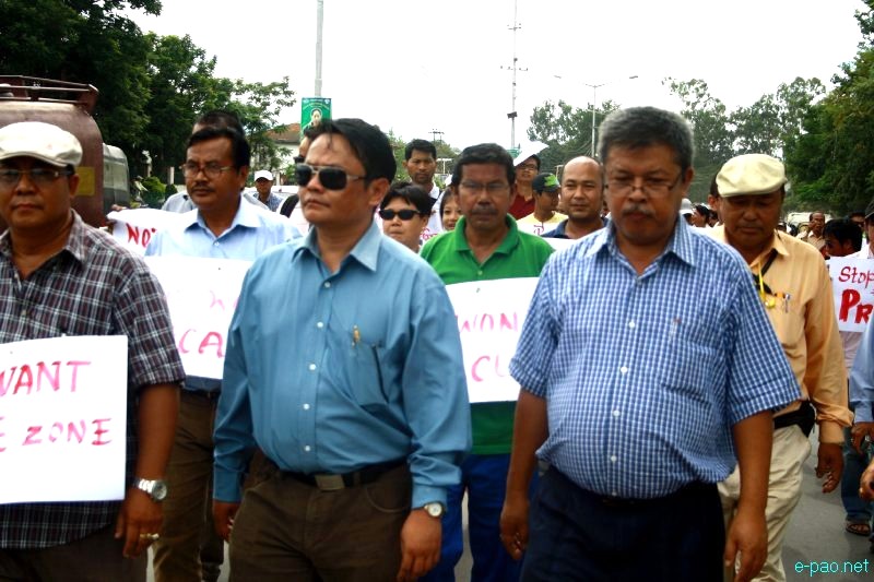 All Manipur Working Journalists Union (AMWJU) protest rally at Imphal - Part 2 :: 12th August 2012