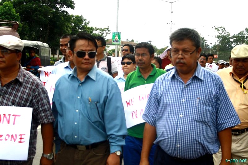 All Manipur Working Journalists Union (AMWJU) protest rally at Imphal - Part 2 :: 12th August 2012