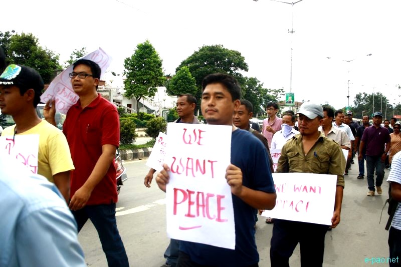 All Manipur Working Journalists Union (AMWJU) protest rally at Imphal - Part 2 :: 12th August 2012