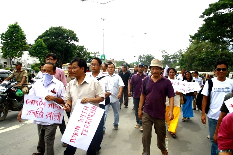 All Manipur Working Journalists Union (AMWJU) protest rally at Imphal - Part 2 :: 12th August 2012