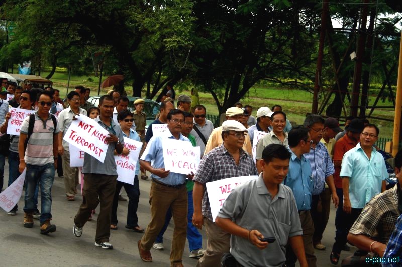 All Manipur Working Journalists Union (AMWJU) protest rally at Imphal - Part 2 :: 12th August 2012
