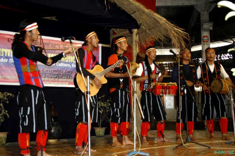 Tangkhul Troupe at Festival of Tribal Folk Music of Manipur, 2012 at Iboyaima Shanglen, Imphal :: March 19-21 2012
