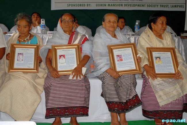 International Day for Old Age person observed on October 1, 2009 by Pioneer Health Club Manipur, Khurai