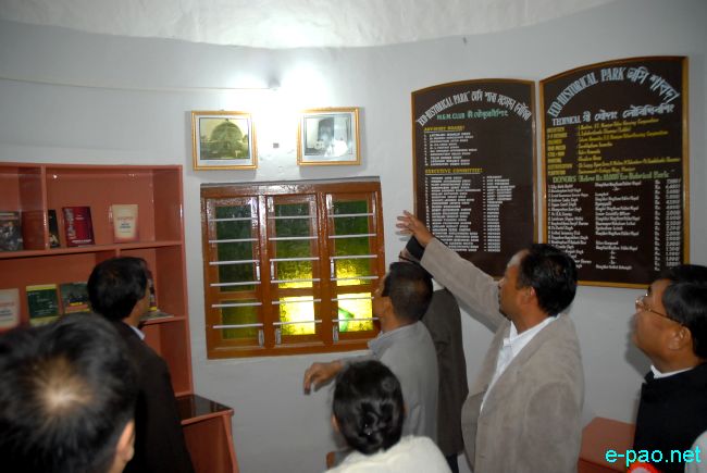 Inauguration of Eco-Historical Park at Ningthem Pukhri Mapal :: 08 December 2010