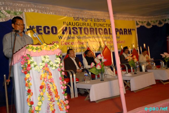 Inauguration of Eco-Historical Park at Ningthem Pukhri Mapal :: 08 December 2010
