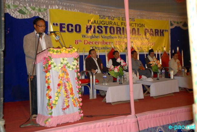 Inauguration of Eco-Historical Park at Ningthem Pukhri Mapal :: 08 December 2010