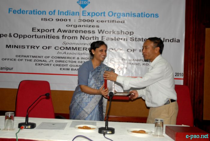 Export Awarness Workshop from North East states :: 6th August 2010