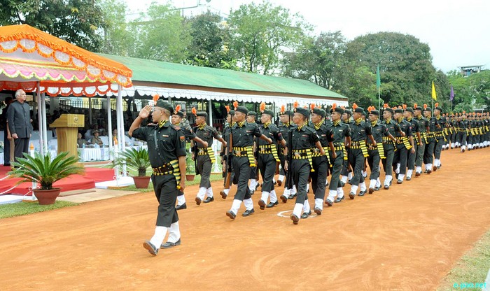 Manipur Police Raising Day Parade at 1st Bn Manipur Rifles Parade ground on 19th October 2011