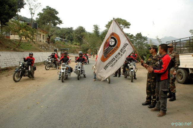Royal Riders Manipur awareness campaign in districts of Manipur  :: November 2011