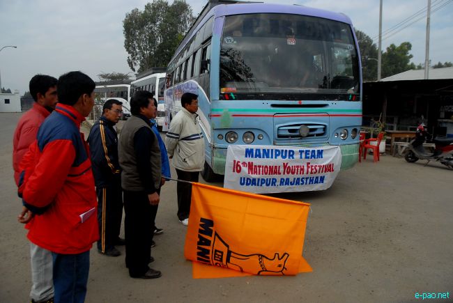 Flag-off for 16th National Youth Festival at Udaipur :: January 06 2011