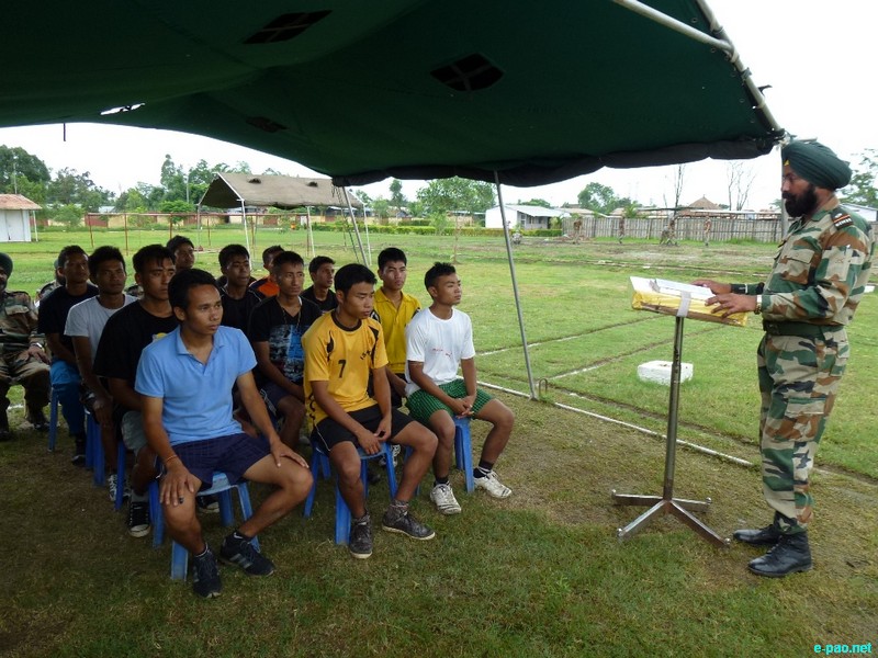 18 Sikh helping youth of Manipur for Army Recruitment :: 28 June 2012