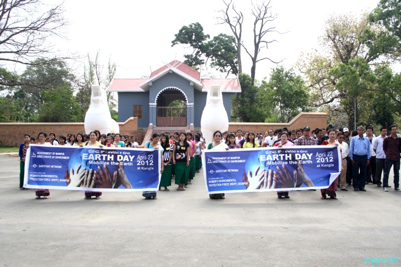 Earth Day 2012 at Kangla with Women's Enviroment Protection Force (WEPF), Manipur :: 22 April 2012