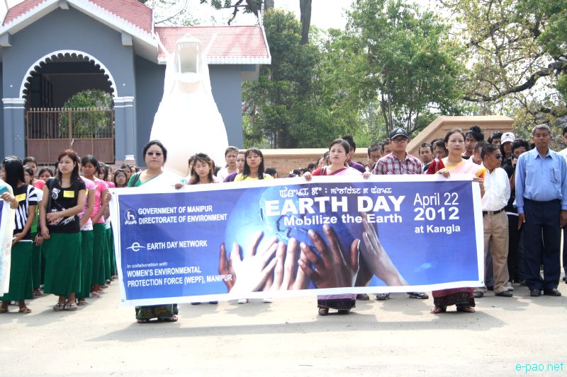 Earth Day 2012 at Kangla with Women's Enviroment Protection Force (WEPF), Manipur :: 22 April 2012