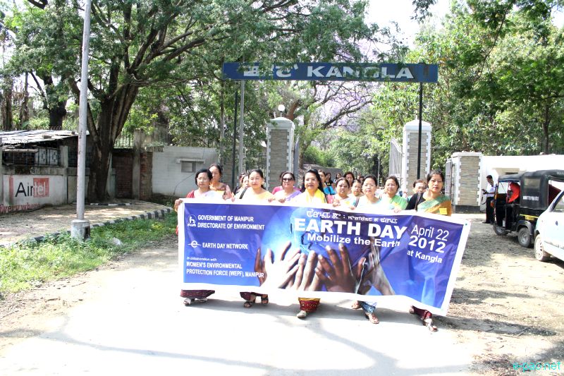 Earth Day 2012 at Kangla with Women's Enviroment Protection Force (WEPF), Manipur :: 22 April 2012