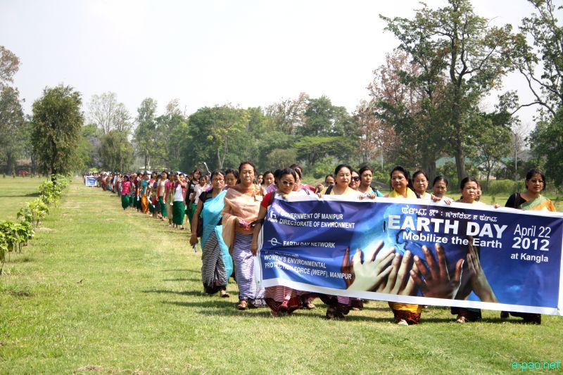 Earth Day 2012 at Kangla with Women's Enviroment Protection Force (WEPF), Manipur :: 22 April 2012