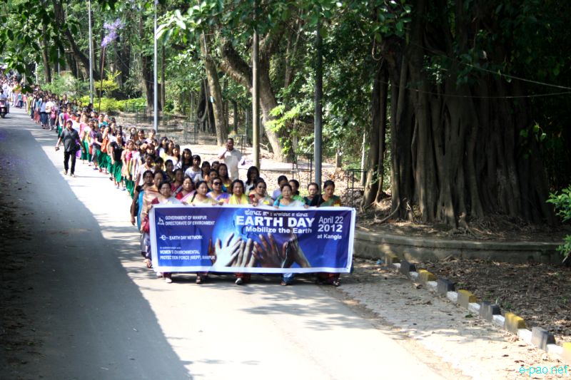 Earth Day 2012 at Kangla with Women's Enviroment Protection Force (WEPF), Manipur :: 22 April 2012