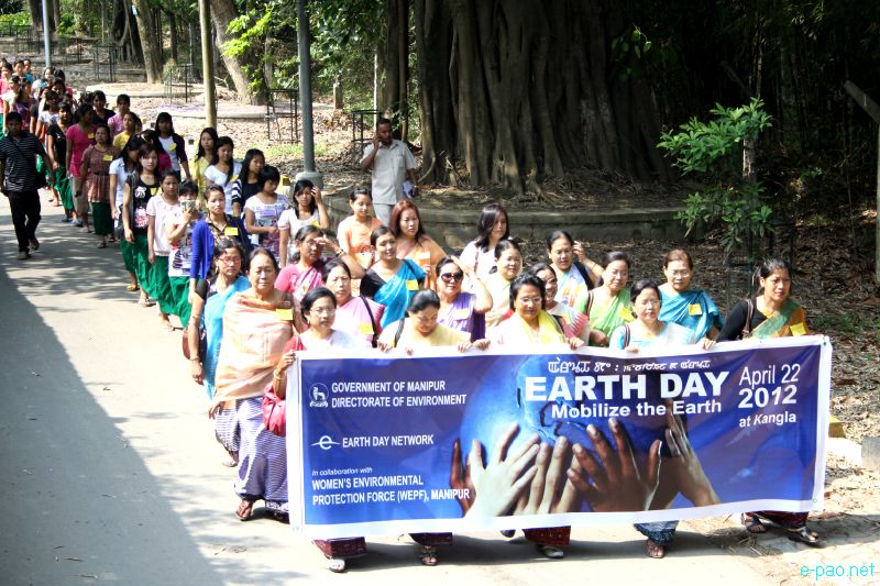 Earth Day 2012 at Kangla with Women's Enviroment Protection Force (WEPF), Manipur :: 22 April 2012