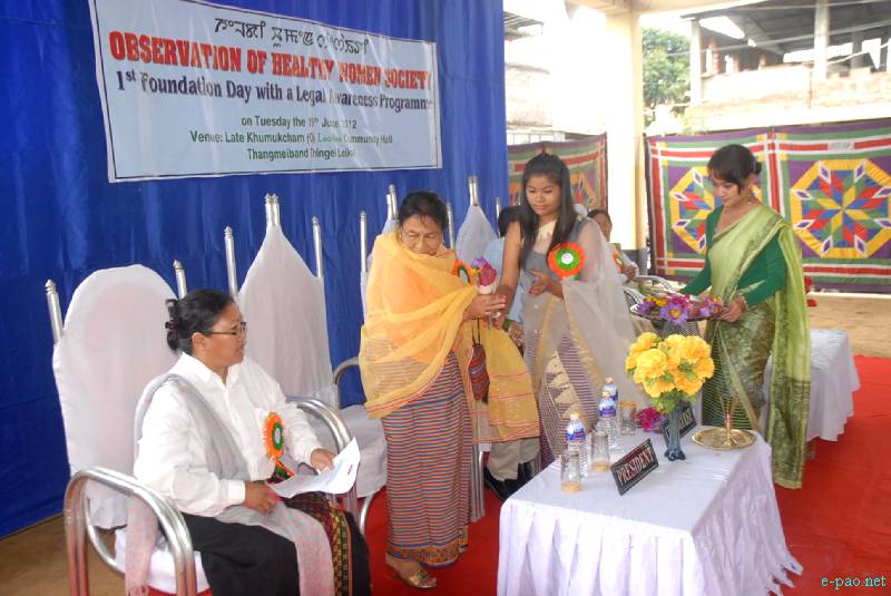 1st foundation day  of Healthy Women Society  at Thangmeiband, Imphal :: 19 June 2012