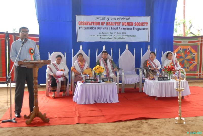 1st foundation day  of Healthy Women Society  at Thangmeiband, Imphal :: 19 June 2012