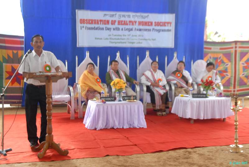 1st foundation day  of Healthy Women Society  at Thangmeiband, Imphal :: 19 June 2012