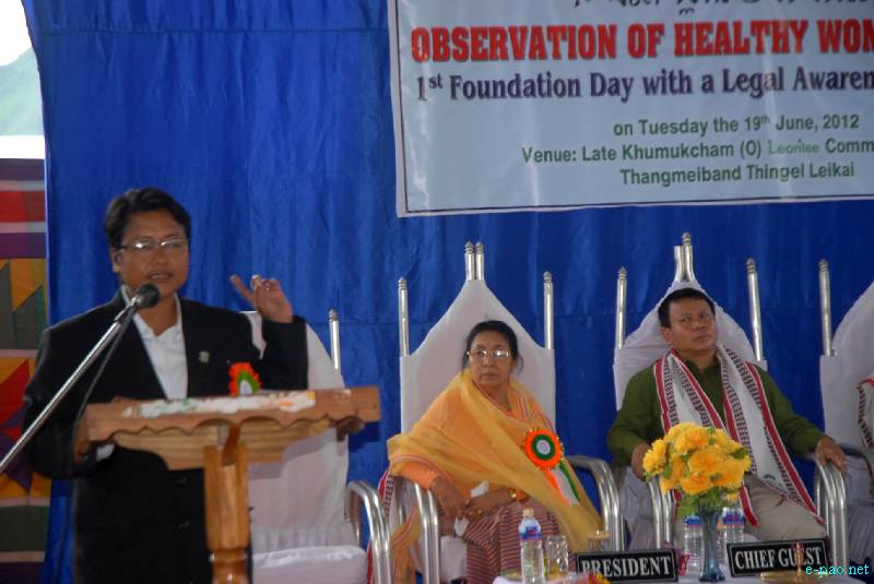 1st foundation day  of Healthy Women Society  at Thangmeiband, Imphal :: 19 June 2012