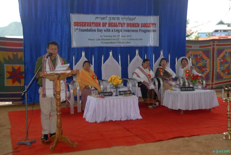 1st foundation day  of Healthy Women Society  at Thangmeiband, Imphal :: 19 June 2012