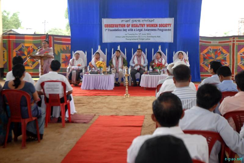 1st foundation day  of Healthy Women Society  at Thangmeiband, Imphal :: 19 June 2012
