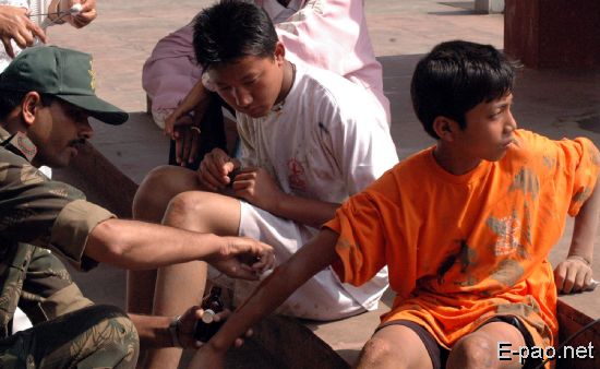 Peace Run Assam Rifles at Imphal :: 30th March, 2008