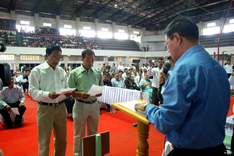 Oath Taking ceremony of elected members of 6th Autonomous District Councils :: June 2010
