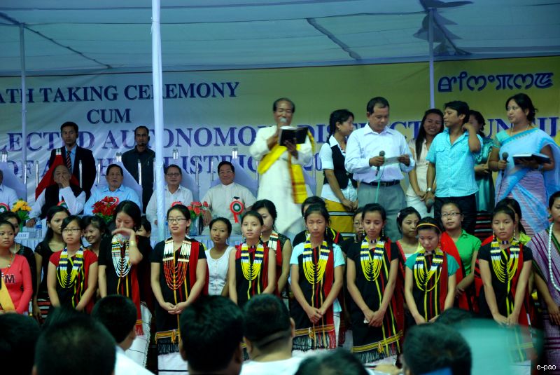 Oath Taking ceremony of elected members of 6th Autonomous District Councils :: June 2010