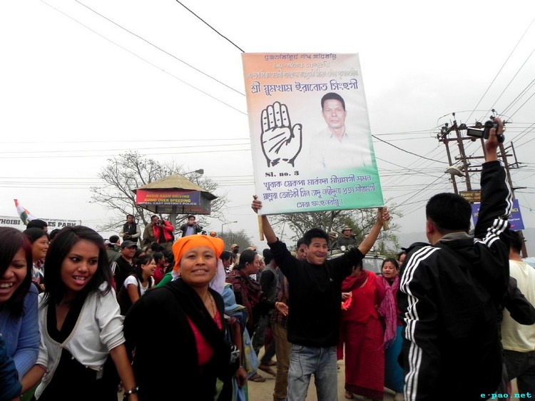 Election result scene across Imphal on eve of election result day :: March 06 2012