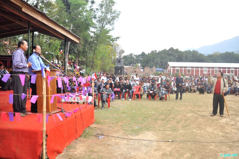 Nephiu Rio campaigning for NPF candidates in Manipur's Hill districts :: January 21, 2012
