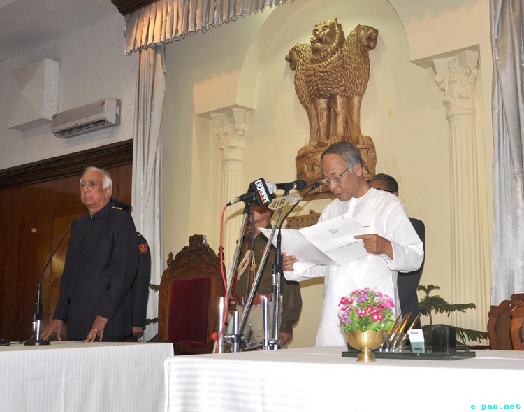 Okram Ibobi Singh swearing-in-ceremony as CM of Manipur :: March 14 2012