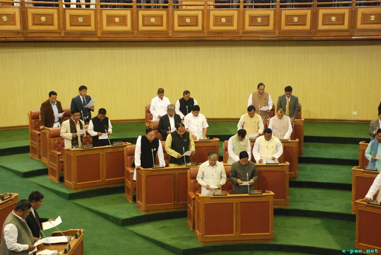 MLA jointly taking Oath at Manipur Assembly at Imphal :: March 14 2012