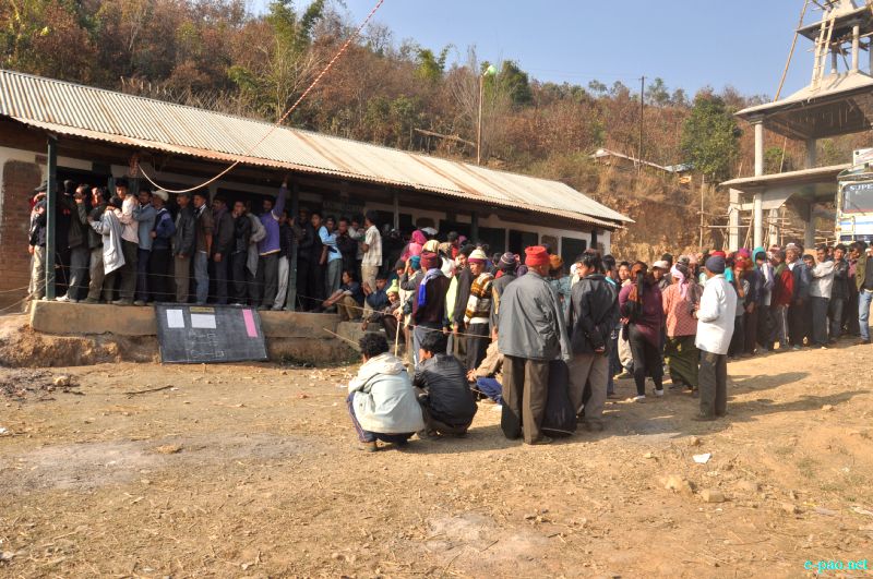 People going to the poll on Election Day in various places of Manipur :: January 28 2012
