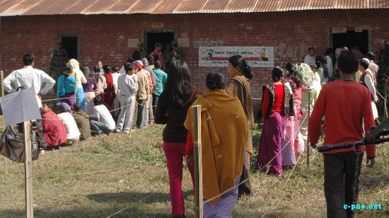 Polling at Moirang by-election ::  Dec 27, 2008